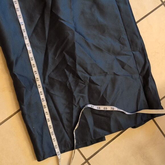 NWT Alfred Sung Gown Strapless Draped Bodice Column Dress Bow Evergreen Green 6 - Picture 12 of 14